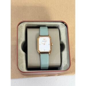 Emporio Armani Gioia AR11302 Ladies Watch With White Dial Green Leather